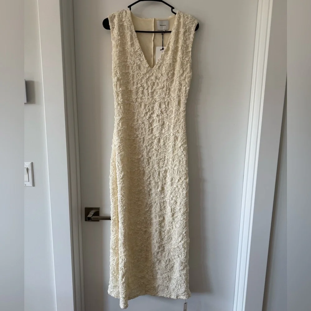 NWT Reformation Cream Dress - Picture 1 of 5